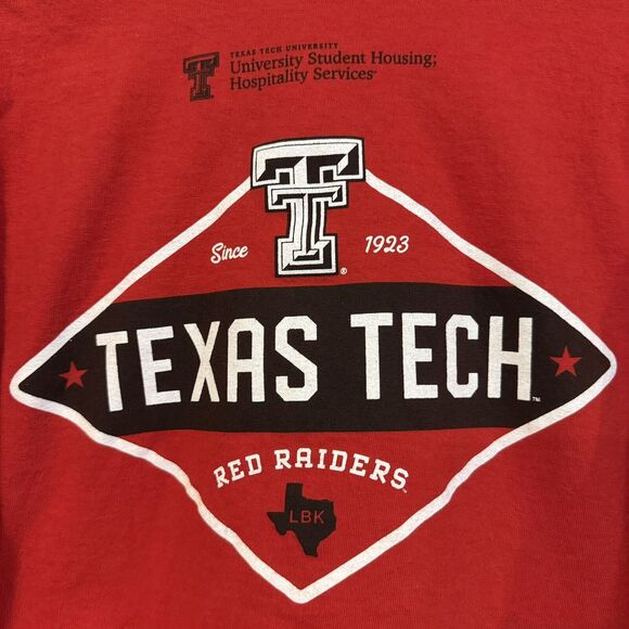 Texas Tech Red Raiders T-Shirt Red Men's 2XL NCAA College University Double Side - Picture 3 of 8